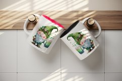 St Patricks Day Gnome mug, cup wrap sublimation design png Product Image 5