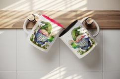 St Patricks Day Gnome mug, cup wrap sublimation design png Product Image 5