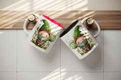 St Patricks Day Gnome mug, cup wrap sublimation design png Product Image 5