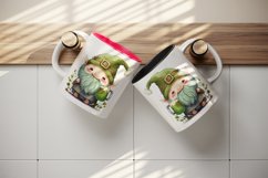 St Patricks Day Gnome mug, cup wrap sublimation design png Product Image 4