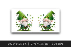 St Patricks Day Gnome mug, cup wrap sublimation design png Product Image 2