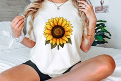Watercolor Cute Sunflower Clipart Bundle Product Image 3