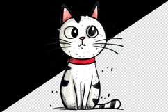 Watercolor cute surprised cat shocked kitty kitten animal funny pet print 20 oz tumbler skinny mug wrap clipart t-shirt sublimation printable design