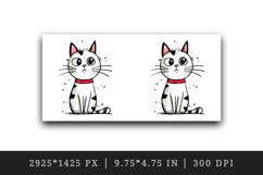 Watercolor cute surprised cat shocked kitty kitten animal funny pet print 20 oz tumbler skinny mug wrap clipart t-shirt sublimation printable design
