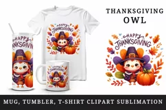 Watercolor cute turkey hat pumpkins leaves Happy Thanksgiving quote print 20 oz tumbler skinny mug wrap clipart t-shirt sublimation printable design
