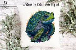 Watercolor Cute Turtle Clipart, Turtle Mug Sublimation PNG Product Image 5