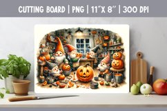 Autumn Kitchen Cutting Board Sublimation Design | Gnome Product Image 1