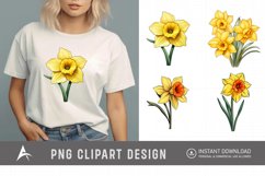 Watercolor Daffodil Clipart Product Image 1