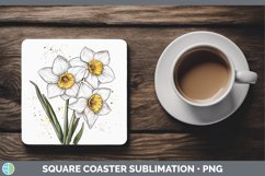 GorgeousWatercolor Square Coaster design.