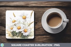 GorgeousWatercolor Square Coaster design.
