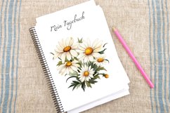 Watercolor Daisy Clipart Bundle Product Image 4