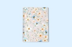 Watercolor Daisy Digital Papers PNG, daisy floral wraps Product Image 5