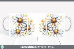 GorgeousWatercolor Mug Wrap design.