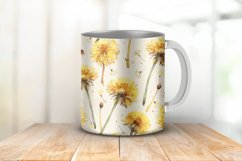 Watercolor Dandelions Digital Paper Bundle Product Image 3