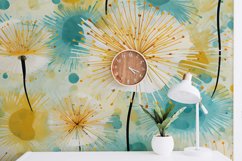 watercolor digital papers, dandelions, dandelions digital paper, patterns, floral patterns, tumbler,