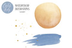 Watercolor Summer Night Moths Clipart Set - 25 .PNG Files Product Image 5