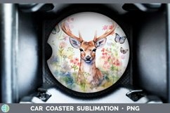 GorgeousWatercolor Car Coaster design.