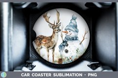 GorgeousWatercolor Car Coaster design.