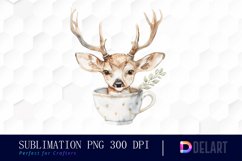 Deer in a Cup PNG Clipart Product Image 1