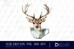 Deer in a Cup PNG Clipart Product Image 1