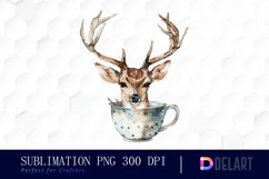 Deer in a Cup PNG Clipart Product Image 1