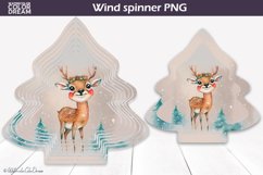 Deer Christmas Tree Wind Spinner | Deer Wind Spinner PNG Product Image 1