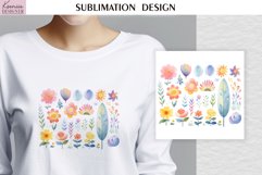 Watercolor Flowers| Summer T Shirt Product Image 1