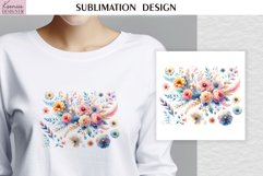 Watercolor Vintage Flowers| Summer T Shirt Product Image 1