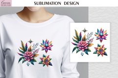 Watercolor Retro Flowers| Summer T Shirt Product Image 1
