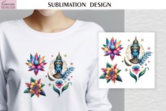 Watercolor Vintage Flower Design| Summer T Shirt Product Image 1