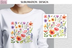 Watercolor Wild Flowers| Summer T Shirt Product Image 1