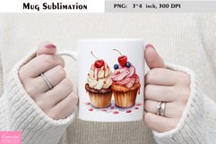 Watercolor Cake Mug Sublimation|Birthday Mug Design Product Image 1