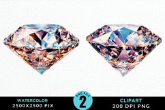 Watercolor Diamond Sublimation PNG Clipart Product Image 1