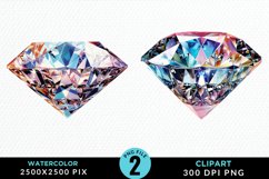 Watercolor Diamond Sublimation PNG Clipart Product Image 1