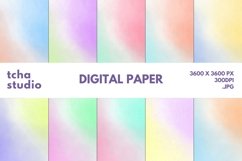 Watercolor Digital Papers Glitter Background Product Image 1