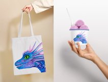 Watercolor Dinosaur Sublimation Design PNG Product Image 4