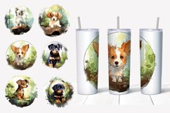 Watercolor Dog Breed Clipart, PNG, Sublimation Product Image 3