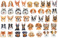Watercolor Dog Breed Clipart Bundle Product Image 1