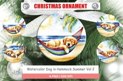 Christmas Ornaments Dog in Summer Hammock Product Image 1