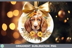 GorgeousWatercolor Dog Ornament design.