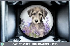 GorgeousWatercolor Dog Car Coaster design.