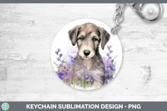 GorgeousWatercolor Dog Keychain design.