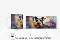 schnauzer wrap on a mug