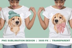 Cute watercolor dogs PNG sublimation designs Product Image 2