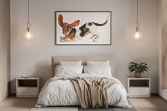 Watercolor Dog Sublimation Basset Hound, Dalmatian Product Image 2