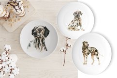 Watercolor Dog Sublimation Basset Hound, Dalmatian Product Image 3