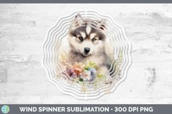 GorgeousWatercolor Dogs Wind Spinner design.