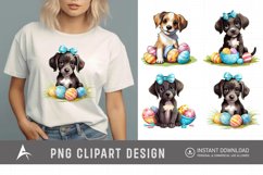 Watercolor Dogs Easter Clipart Product Image 1