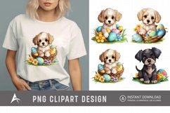 Watercolor Dogs Easter Clipart Product Image 1