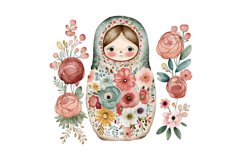 Matryoshka dolls,russian doll clipart,russian folkore art,matryoshka clipart,doll set clipart,scrapbook clipart,crafts clipart,russian decorations,folklore decorations,golden watercolor,sticker clipart,wooden toys,Clipart,Paper Crafts,Cupcake Toppers,Card
